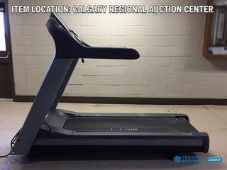High River Location -  Precor 956i Treadmill with Programs and Fitness Monitoring, 0-15% Incline, 0.5-16mph, 120V, 20 Amp Plug, S/N AGJY09080007.  Tested and Functioning.