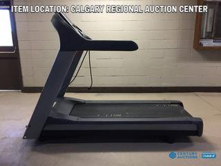 High River Location -  Precor 956i Treadmill with Programs and Fitness Monitoring, 0-15% Incline, 0.5-16mph, 120V, 20 Amp Plug, S/N AGJY09080015.  Tested and Functioning.