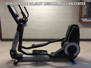 High River Location -  Life Fitness Club Series Model 95XS Elliptical Cross Trainer c/w Programmed Workouts & Touchscreen Display,  S/N ASX132937. Damaged, Power Point Broken