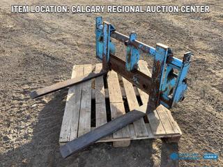 High River Location - 36in Fork/Bale Spear 3 Point Hitch Attachment.