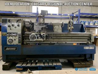 High River Location - 2005 Advance CH-530x1700 Gap Bed Lathe, 3in Spindle Bore, 1650 RPM, 7-1/2HP, 220V, 60Hz, 3 Phase.