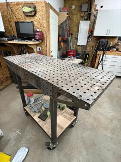 Selling Off Site Aldersyde, AB - U-Weld Kit Modular Welding Table.  Items on bottom deck  not included