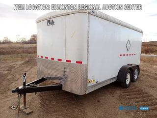 Fort Saskatchewan Location - 2012 14 Ft. 6 In. X 7 Ft. X 7 Ft. Stealth Enterprises LLC T/A Enclosed Trailer c/w 2 5/16 Ball Hitch Receiver, 5000 Lbs. Pro Series Jack Stand. SN 52LBE1426DE010918