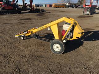 Ground Hog Tow Behind Gas Auger, Model HD 99, Powered by Honda GX 270 Motor, 2 In. Hitch, 5.70-8 Tires.