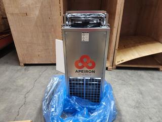 Unused in Crate Apeiron Energy DFH235 235,000 BTU Direct Fired Portable LPG Heater, 1377 CFM, 90*C, 9.95lbs/H, 360W, 120V, 60Hz, Single Phase.