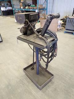 Acklands AK-Matic Model AKS-52E 50160Hz, 115V Wire Feeder c/w Cable And Portable Stand. SN JG005441 *Note: Working Condition Unknown*   (Z)