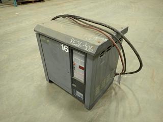 GNB 208/240/480V, Single Phase, 60Hz, 25.5/22/11A, 600 Maximum AH, SCR Charger 100. SN 98F05195