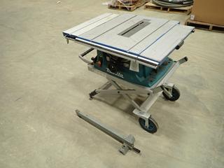 Makita Model MLT100 120V, 13A, 50-60Hz, 4300R-Min Portable/Foldable Table Saw. SN 24132