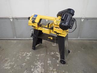 Powerfist 8133217 120V 4 1/2 In. Portable 3 Speed Metal Cutting Bandsaw w/ 3/4HP, 1Ph, and 4.6A **Note: Buyer Responsible For Load Out, Located Offsite @ 493 Sioux Road,  Sherwood Park, AB, For More Details Contact 780-944-9144**