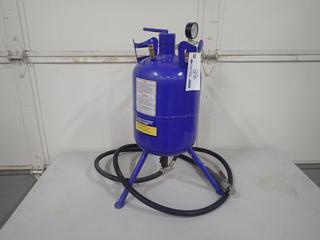 Powerfist 8089310 5 Gallon Pressure Sandblaster w/ 65-125 PSI Working Pressure **Note: Buyer Responsible For Load Out, Located Offsite @ 493 Sioux Road,  Sherwood Park, AB, For More Details Contact 780-944-9144**