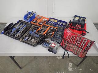 Irwin Auger Bit Set c/w Qty of Assorted Drill Bits **Note: Buyer Responsible For Load Out, Located Offsite @ 493 Sioux Road,  Sherwood Park, AB, For More Details Contact 780-944-9144**