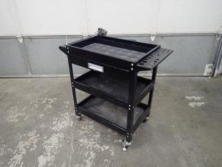 24 In. x 16 In. x 26 In. 3-Shelf Cart **Note: Buyer Responsible For Load Out, Located Offsite @ 493 Sioux Road,  Sherwood Park, AB, For More Details Contact 780-944-9144**