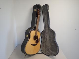 Yamaha FG720S Acoustic Guitar SN Q0P060142 c/w Hard Shell Guitar Case and Guitar Strap **Note: Buyer Responsible For Load Out, Located Offsite @ 493 Sioux Road,  Sherwood Park, AB, For More Details Contact 780-944-9144**