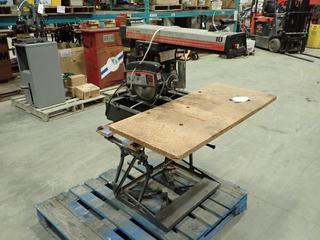 Sears Craftsman Model 113.199200C 34 In. X 40 In. X 39 In. Radial Saw c/w Black & Decker Work Bench (Z)