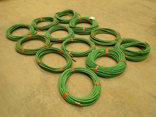 (12) Power Weld 1/4 In. Grade R Welding Hose w/ Max WP 200PSI  (S-3-2)