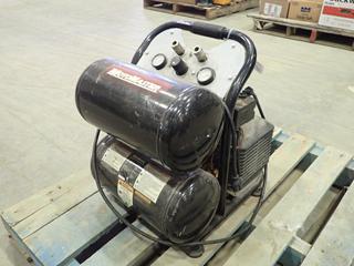 Motomaster Air Compressor w/ (2) 2.5 Gal. Tanks, 125 Max Psi. SN: 058-7949-6  (Z)