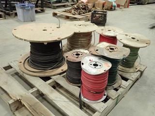 Qty Of Assorted Size Spools Of Wire