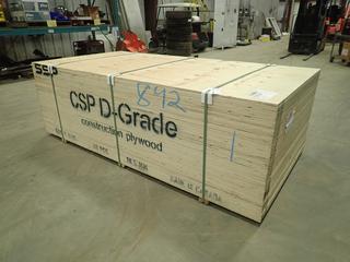 (40) Sheets Of CSP D-Grade 4ft X 8ft 3/4 In. Plywood 