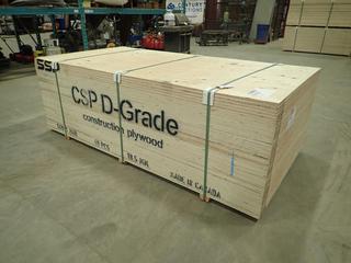 (40) Sheets Of CSP D-Grade 4ft X 8ft 3/4 In. Plywood 