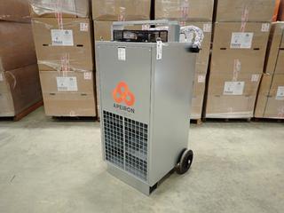 Unused APEIRON ENERGY GPV 100M/DFH400 3.95A 460W 120V Single Phase 340,000BTU/HR Portable LPG Construction Heater  *Note: No Connection Hose*