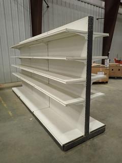 142 In. X 36 In. X 71 In. Double Sided Display Shelving (L-1-2)
