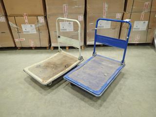 (2) 36 In. X 24 In. X 8 In. Platform Carts (T-1-2)