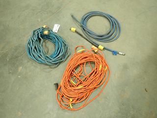 Qty Of Assorted Extension Cords And Air Hose (A)