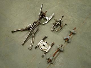 Qty Of Assorted Bearing And Gear Pullers c/w OTC 1123 Bearing Splitter And (2) Spring Compressors (J-1-2)