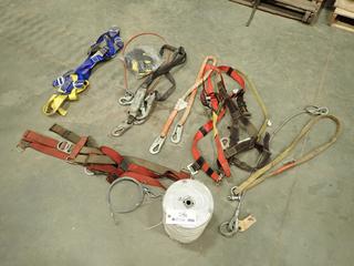 Double Braid Polyester Rope, North Harness, MSA Shock Absorbing Lanyard, MSA Harness And Assorted Supplies (P-2-1)
