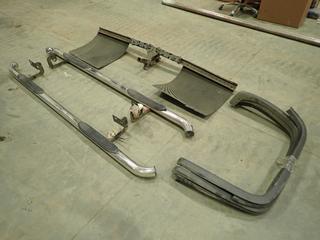 (2) Aries 90 In. Side Steps, (4) Fender Guards And 82 In. Mud Guard w/ 2 5/16in Ball Hitch (Y-1-2)