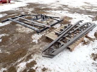 (4) 9 Ft. And (2) 3 Ft. Stair Risers c/w (1) 8 Ft. Tank Stand, Brackets And Feet (Row-1)