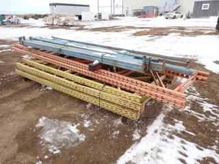 Qty Of Pallet Racking Including: (5) 123 In. X 4 Ft.  Uprights, 16 Ft. X 42 In. Uprights And 146 In. Cross Beam (Row-2)