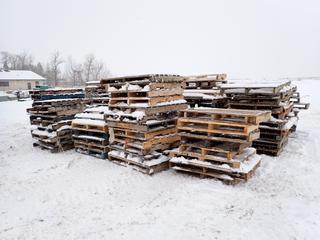 Qty Of Assorted Used Pallets *Note: Buyer Responsible For Loadout* (N-F)