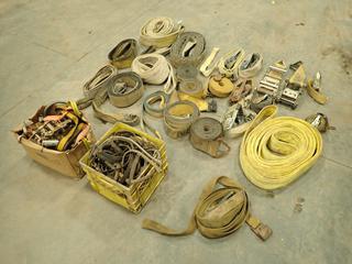 Qty Of Assorted Ratchet Straps And Lifting Slings c/w Bungee Cords (S-3-1)