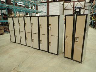 (7) 18 In. X 18 In. X 5 Ft. Double Door Lockers And (2) 12 In. X 18 In. X 5 Ft. Single Door Lockers (Z)