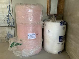 Lot Of Uline Bubble Wrap, (3) Rolls 5/16in x 24in x 375ft And (1) Roll 3/16in x 48in x 750ft (HIGH RIVER YARD)