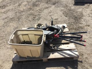 Pallet of Automotive Parts, (2) Ford Mirrors, Light Stand, Etc (HIGH RIVER YARD)