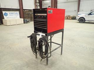 Lincoln Electric Ideal Arc R3R-500 230/460V 3-Phase Arc Welder c/w Ground Cable, Welding Cable And Steel Stand. SN C1981000536 (FORT SASKATCHEWAN YARD)