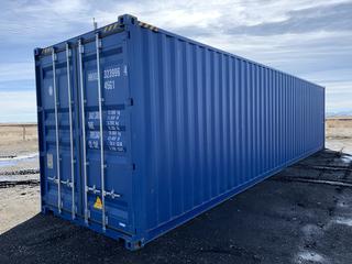 2023 40ft HC Storage Container # HHXU 3239964 *Note - Exceeds Forklift Capacity, Buyer Responsible for Removal* (HIGH RIVER YARD)