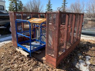 Steel Cage Material Lifting Basket *Located Offsite Near High River Yard*
