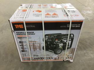 Unused TMG Industrial TMG-12000GE 12,000 Watt Gasoline Generator, Electric Start, 7-Hour Run Time, 120V/240VAC (HIGH RIVER YARD)