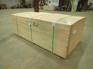 Qty Of (80) Sheets of 4ft X 8ft X 3/8in CSP Non Stamped Plywood (FORT SASKATCHEWAN YARD)