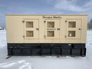 1999 Generac 250KVA Skid Mount Generator, 200kW, 600V, 241A, 60Hz, 3PH, Showing 180 Hrs, S/N 2049044. *Note - Exceeds Forklift Capacity, Buyer Responsible for Removal* (HIGH RIVER YARD)