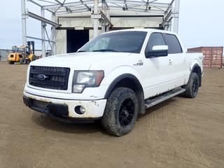 2013 Ford F150 FX4 4X4 Crew Cab Pickup c/w 5.0L V8, A/T And LT265/70R17 Tires. Showing 456,982kms. VIN 1FTFW1EFXDKE58344 *Note: Transmission Has No Gears Requires Repair, Rust And Paint Chips Throughout Body And Tire Pressure Gauge Light On* (FORT SASKATCHEWAN YARD) 