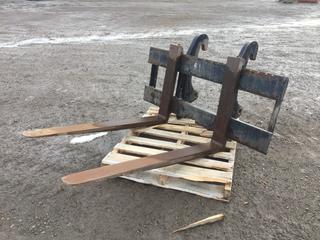 55in Compact Loader Fork Attachment, Fits Cat 430  (HIGH RIVER YARD)