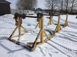 Triple Cable Reel Stand, 18ft x 7ft 4in x 58in, Unit #0953G (HIGH RIVER YARD)