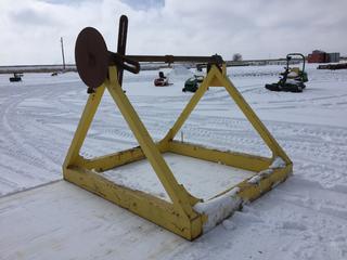 Single Cable Reel Stand, 8ft x 7ft x 80in, Unit #09534 (HIGH RIVER YARD)