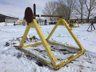 Single Cable Reel Stand, 9ft x 7ft x 80in, Unit #09533 (HIGH RIVER YARD)