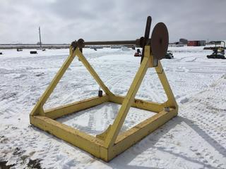 Single Cable Reel Stand, 8ft x 7ft x 80in, Unit #09536 (HIGH RIVER YARD)