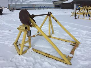 Single Cable Reel Stand, 8ft x 8ft x 58in, Unit #09539 (HIGH RIVER YARD)